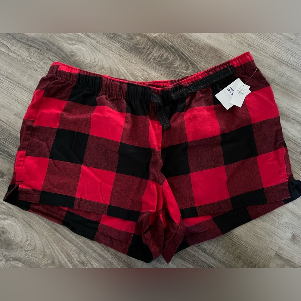 Old Navy Buffalo Print Pajama Shorts, Size 2XL